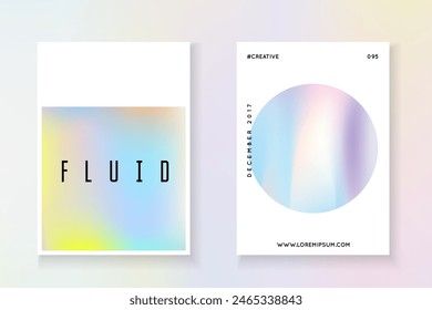 Presentación de geometría. Hoja de Espectro. Etiqueta de neón rosa. Ilustración retro de negocios. Anuncio cromado. Diseño plástico. Fondo iridiscente. Presentación de geometría púrpura