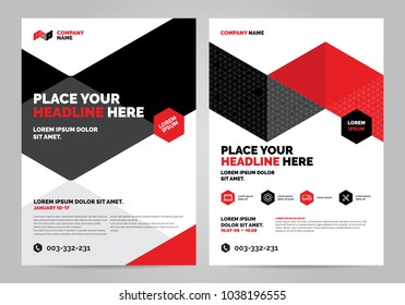 Geometry red Brochure Layout template, cover design background, annual reports. Can be adapt to Brochure, Annual Report, Magazine, Poster, Corporate Presentation, Portfolio, Flyer, Banner, Website.