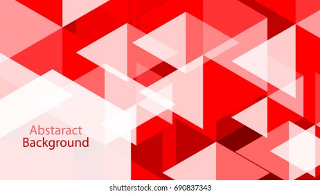 Geometry Red color  background abstract art vector