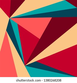 geometry red pink blue colors abstract poligons background