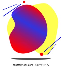 geometry red yellow blue colors abstract background