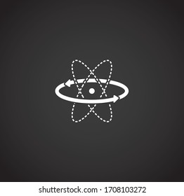 Geometry related icon on background for graphic and web design. Creative illustration concept symbol for web or mobile app.