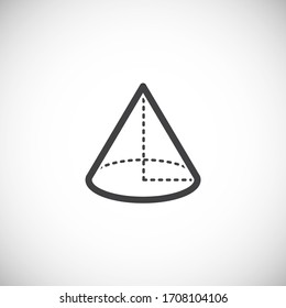 Geometrisches Symbol auf dem Hintergrund für Grafik- und Webdesign. Symbol für kreatives Illustrationskonzept für Web- oder mobile App.