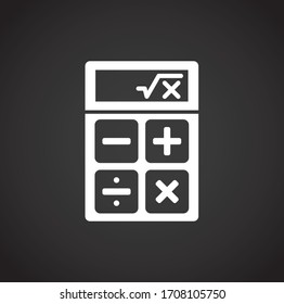 Geometry related icon on background for graphic and web design. Creative illustration concept symbol for web or mobile app.