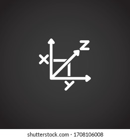 Geometrisches Symbol auf dem Hintergrund für Grafik- und Webdesign. Symbol für kreatives Illustrationskonzept für Web- oder mobile App.