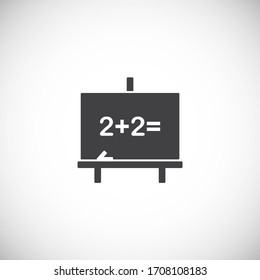 Geometry related icon on background for graphic and web design. Creative illustration concept symbol for web or mobile app.