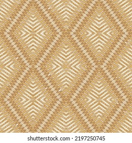Geometry repeat pattern with texture yellow background,Seamless South African Rug. American pattern. Latin tile Natural Tie Dye Print. Ornamental Brushed Graffiti. Ikat geometrical  