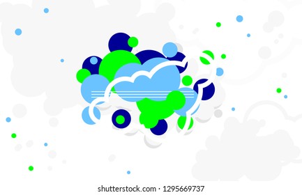 geometry round clouds abstraction background basis center composition