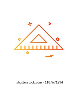 Geometry scale icon design vector