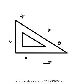 Geometry scale icon design vector