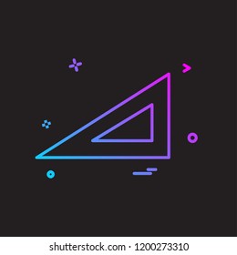 Geometry scale icon design vector