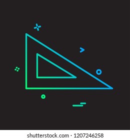 Geometry scale icon design vector