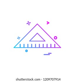 Geometry scale icon design vector