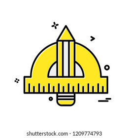 Geometry scale icon design vector