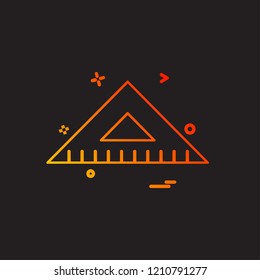 Geometry scale icon design vector