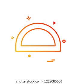 Geometry scale icon design vector