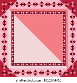 Diseño de patrones de cicatrices geométricas en fondo rosa