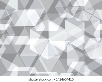 geometry seamless background. Scientific concept for your design. white hexagon overlap background. vector illustrator