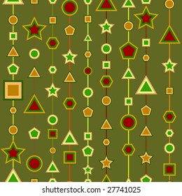 Geometry seamless background for yours design use. For easy making seamless pattern just drag all group into swatches bar, and use it for filling any contours.