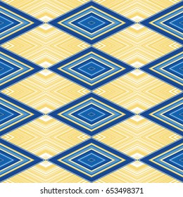 Geometry Seamless Colorful Pattern with Ethnic African motif. Modern Decorative Ornament with Beautiful Grace Effect for textile, wallpaper, card