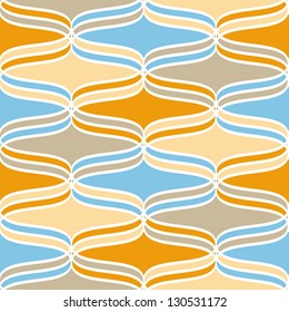 geometry seamless pattern with curved rhombuses