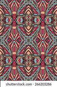Geometry seamless pattern, ethnic style.