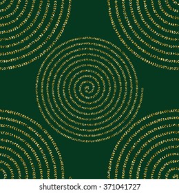 geometry seamless  pattern  with golden glitter, vector image.