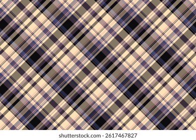 Geometry seamless texture check, geometrical tartan textile background. Rural fabric vector pattern plaid in pastel and dark colors palette.