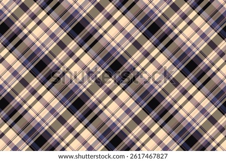 Geometry seamless texture check, geometrical tartan textile background. Rural fabric vector pattern plaid in pastel and dark colors palette.