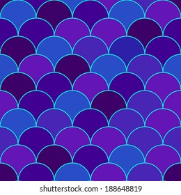 Geometry seamless vector pattern fish scale. Abstract mosaic background imitating fish scales