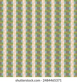 Geometry shape abstract tie-dye design wallpaper. Seamless striped pattern in Aztec style. Folk embroidery. Fabric texture concept. Block square puzzle, ceramic floor design.