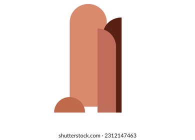 geometry shape arch boho minimal curve illustration