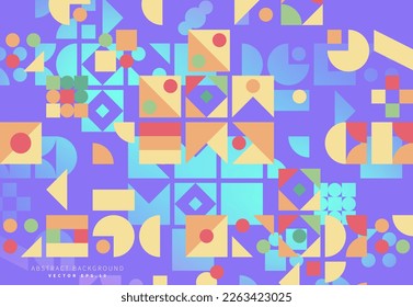 geometry shape square pie chart technology science theme modern art background use for advertisment poster website banner landing page product package design vector eps.