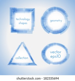 Geometry shapes collection. Vector eps10