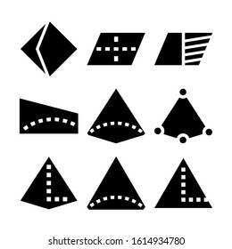 geometry shapes icon isolated sign symbol vector illustration - Collection of high quality black style vector icons
