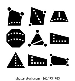 geometry shapes icon isolated sign symbol vector illustration - Collection of high quality black style vector icons

