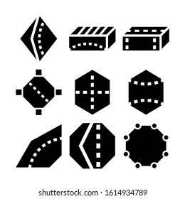 geometry shapes icon isolated sign symbol vector illustration - Collection of high quality black style vector icons
