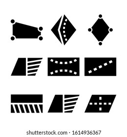 geometry shapes icon isolated sign symbol vector illustration - Collection of high quality black style vector icons
