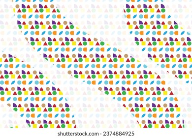 A geometry shapes pattern design for backgrounds textile or any commercial use. A royalty free eps files 