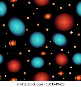 Geometry Space seamless pattern.