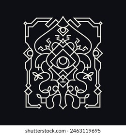 Geometry Spade of Vision for apparel, merchandise or other