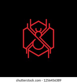 The geometry spider icon is simple and meaningful