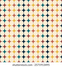 geometry stars minimalistic design pattern. Vector seamless pattern with colorful starry elements