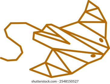 Geometry Stingray Vector. Geometric Stingray Design.