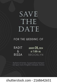 Geometry, Summer wedding invitation. card, decoration, art deco, elegant, Circle