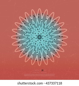 Geometry symbol. Decorative grunge background with sacred elements. Religion background. vector illustration.
