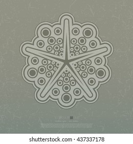 Geometry symbol. Decorative grunge background with sacred elements. Religion background. vector illustration.