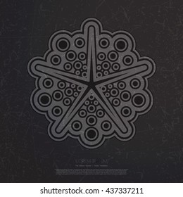 Geometry symbol. Decorative grunge background with sacred elements. Religion background. vector illustration.
