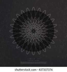 Geometry symbol. Decorative grunge background with sacred elements. Religion background. vector illustration.