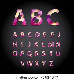 Geometry symbol font Set - Isolated On Background - Vector Illustration, Graphic Design Editable For Your Design. 